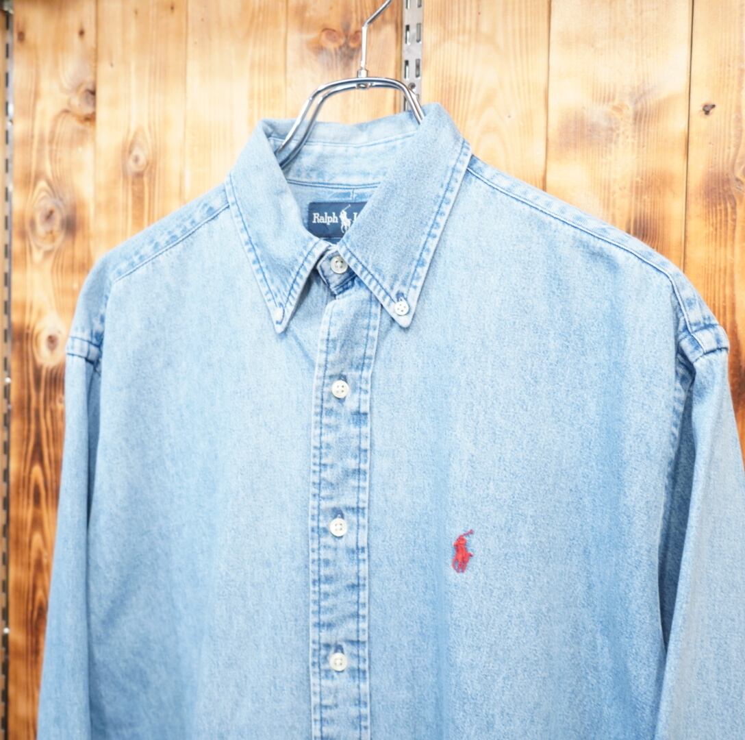 90s ralphlauren blake デニムシャツ M/ラルフローレン | 古着屋youth