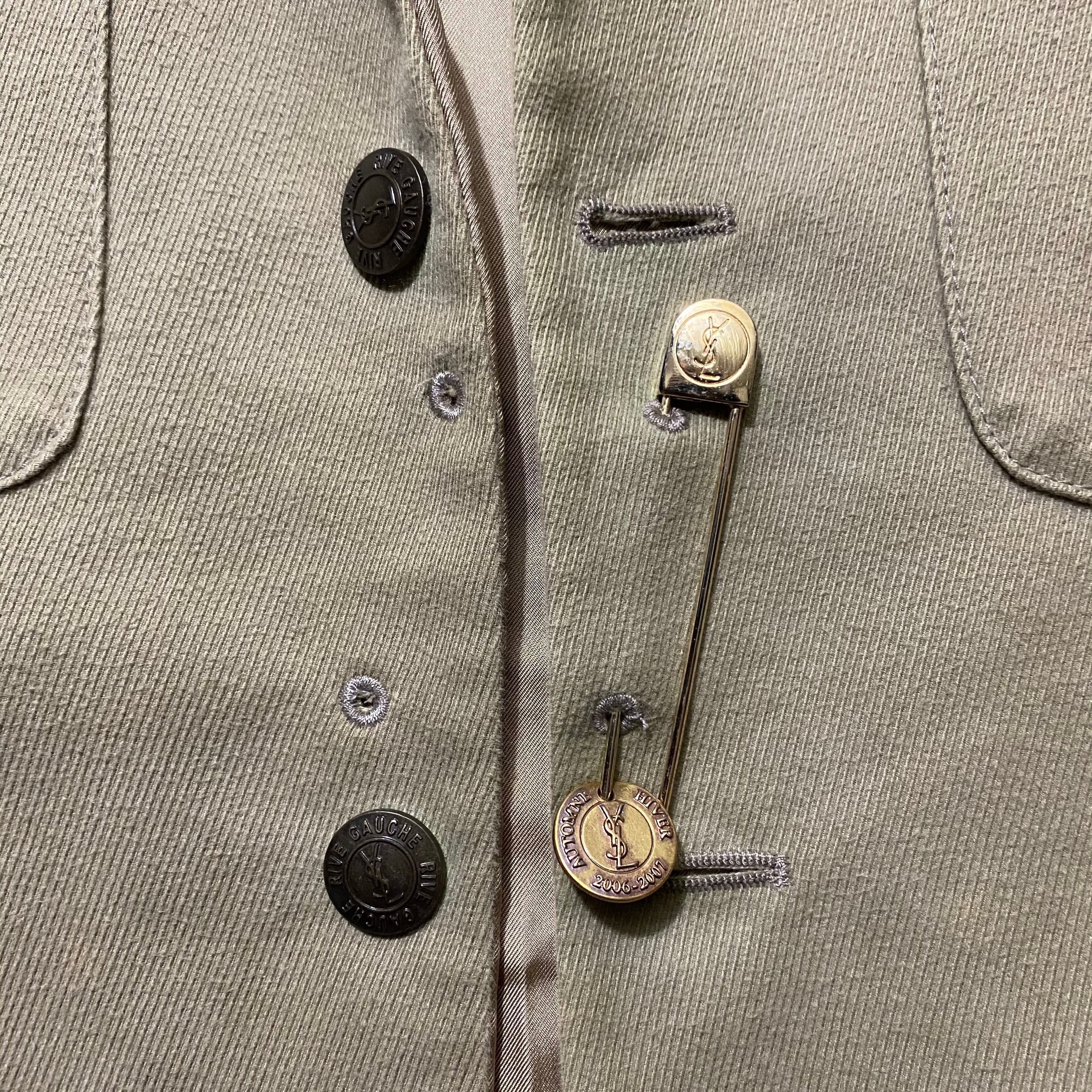 YVES SAINT LAURENT RIVE GAUCHE safari jacket designed by Stefano 
