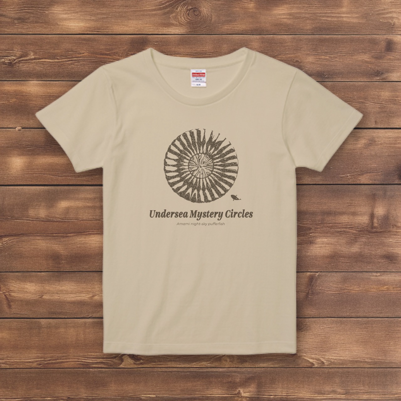 Undersea Mystery Circles-Tシャツ・レディース(サンドベージュ) - 2