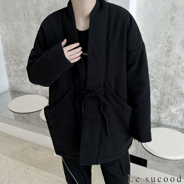 Le sucood】【お支払い確認後20日以内発送】 モード系半纏カーディガン