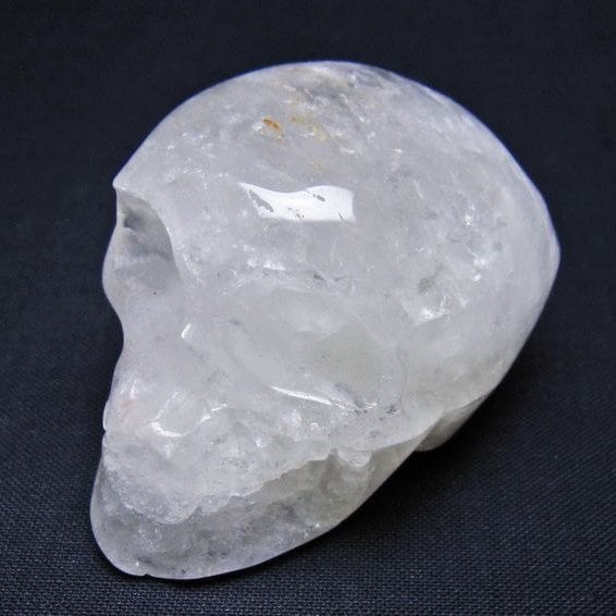 水晶 ドクロ スカル 置物 一点物 145-1779