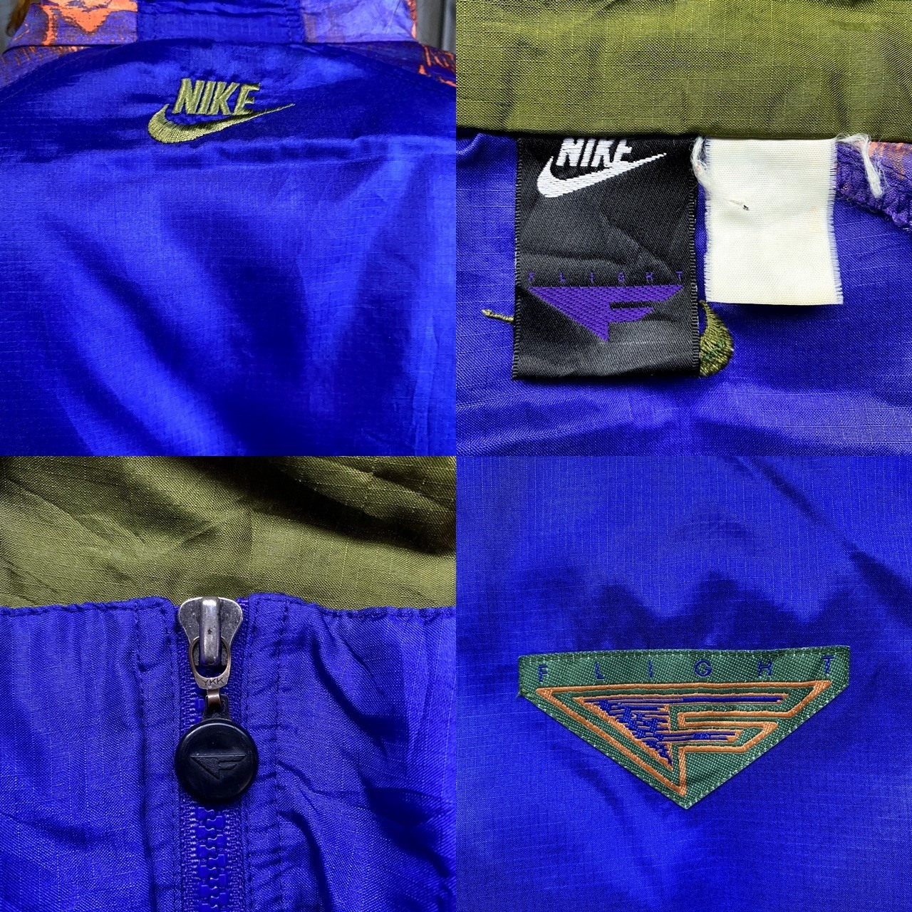 90年代 NIKE FLIGHT ナイキ ナイロンジャケット メンズL相当 古着 90s 