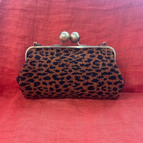 スクエア オレンジ レオパード