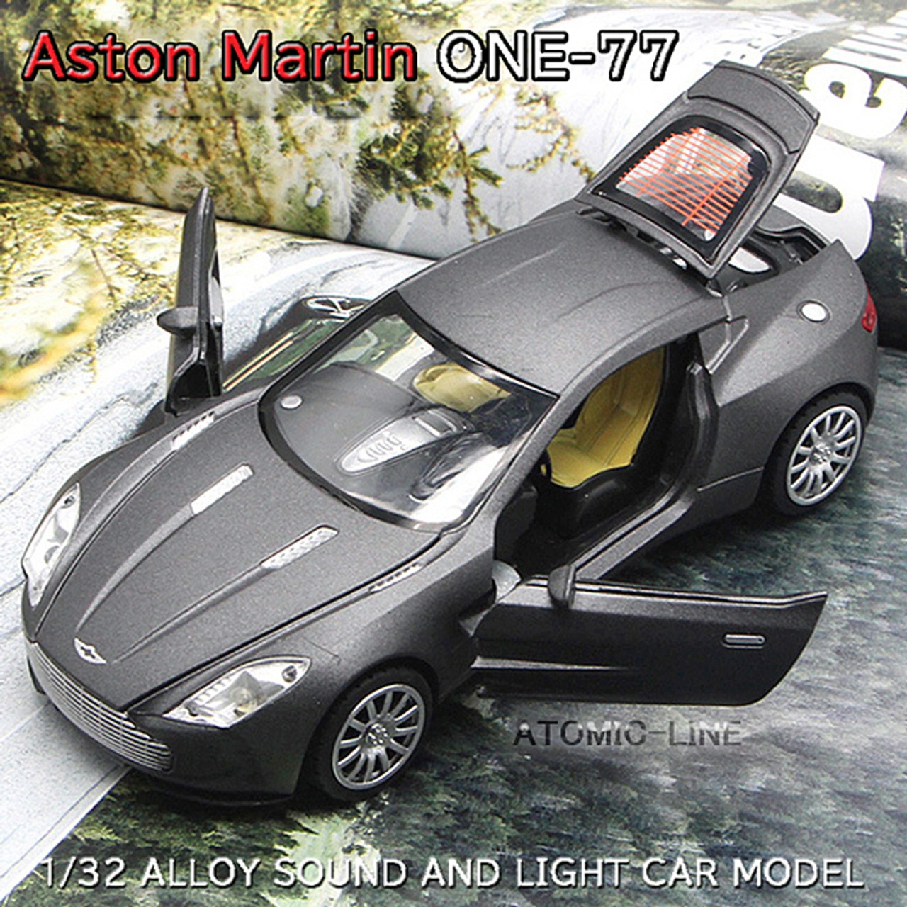 アストンマーティン ONE-77 1/32 ミニカー 全4色 ライト点灯 サウンド 合金モデル 模型 ジオラマ
