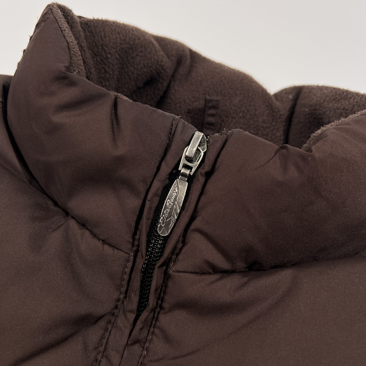 00s Eddie Bauer エディーバウアー ジップアップ ダウンジャケット サイズ M /ブラウン/レディース/アウトドア/オールド