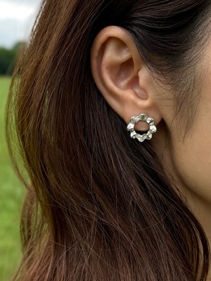 Flare pierced earrings | silver925