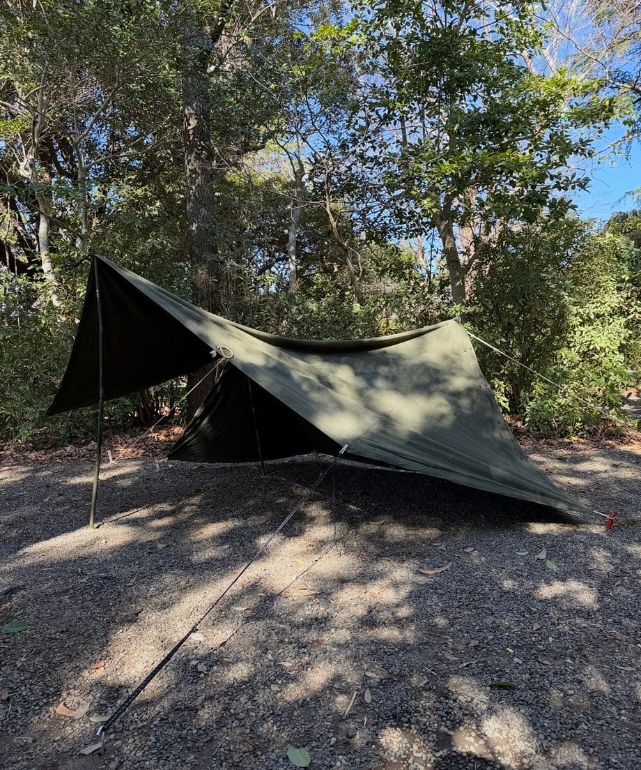 US パップテント 1960s 軍幕 米軍 シェルターハーフ 軍幕アメリカ軍 Shelter Half パップテント2枚セット | ヴィンテージ