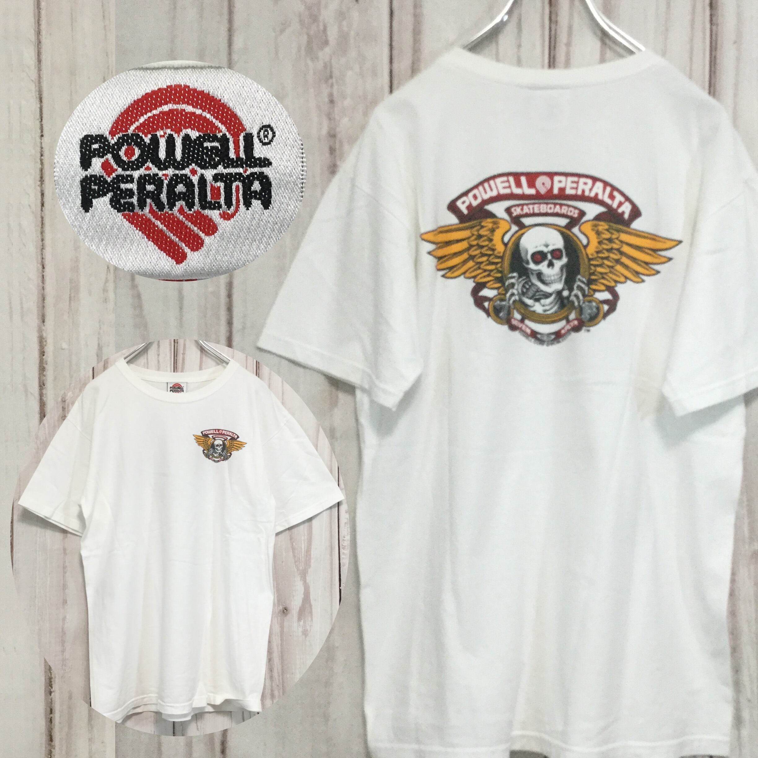 オールドスケート]1980sパウエルペラルタ覗き見ボーンズTシャツ1989年 
