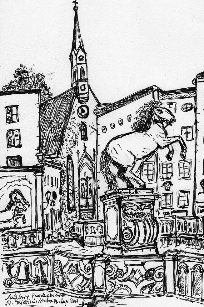 聖ブラシウス教会 (ザルツブルク) | PferdeschwemmeSt.BlasiusSbg.-