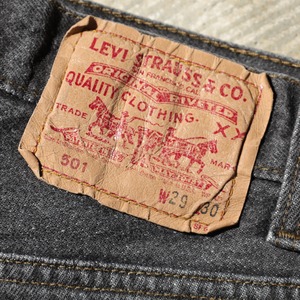 美品 29×30 Levi’s 501-0658 USA 90年 先染め 黒 ブラックデニムパンツ リーバイス