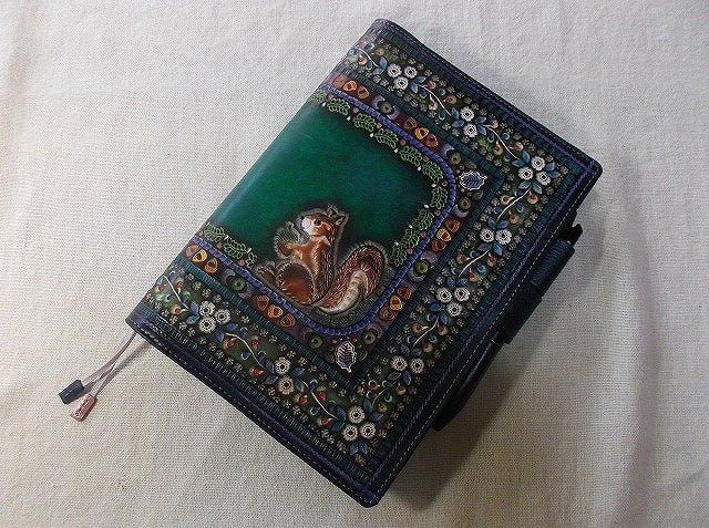 ほぼ日手帳weeks対応 レザー手帳カバー 拭き染め＆刻印 | 8peaks