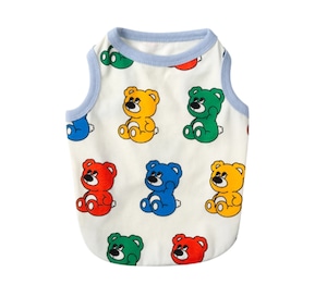 大型犬対応/予約【andblank】ICONIC Joy Bear Sleeveless (Rainbow)
