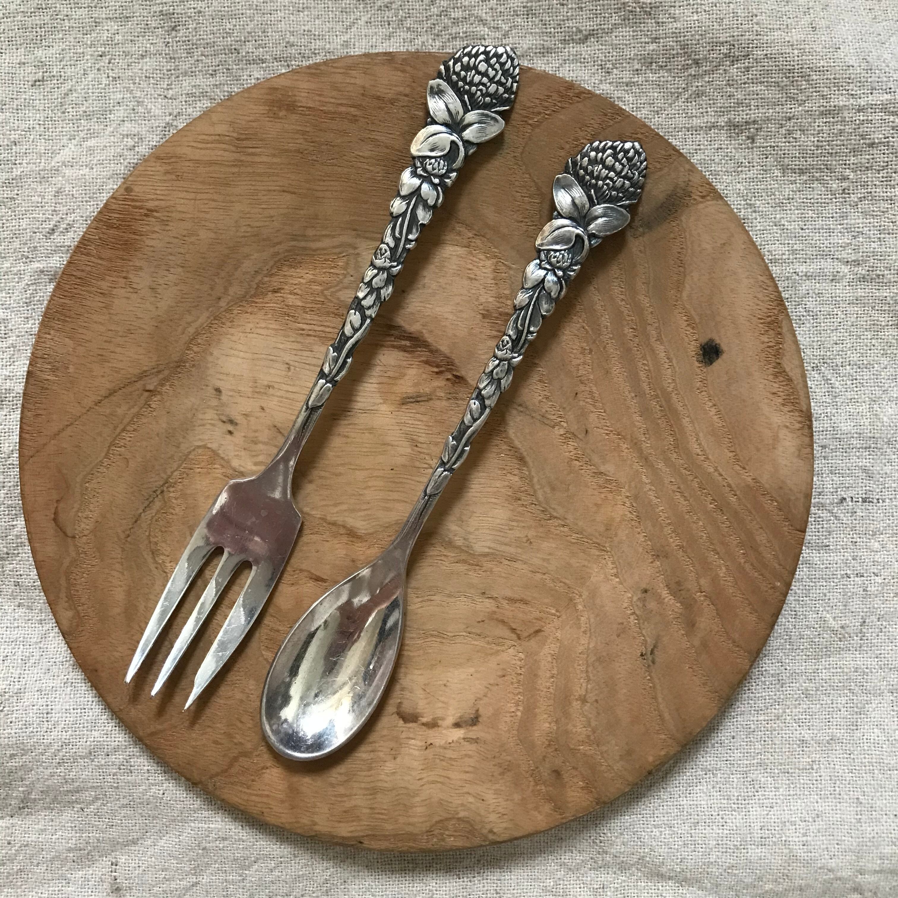 花模様のティースプーン&フォーク5