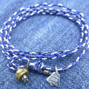 ★amp japan 12AH-300／Yacht Rope Bracelet_NVY 