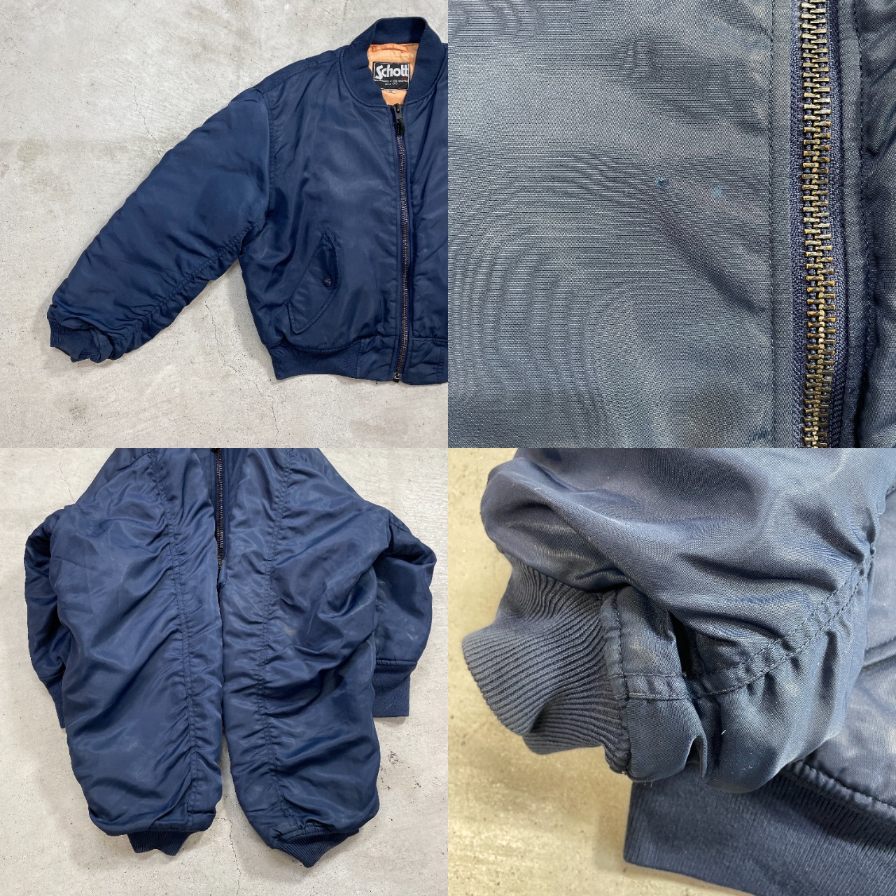 Schott ショット MA-1 ミリタリー フライトジャケット 民間品 メンズM 