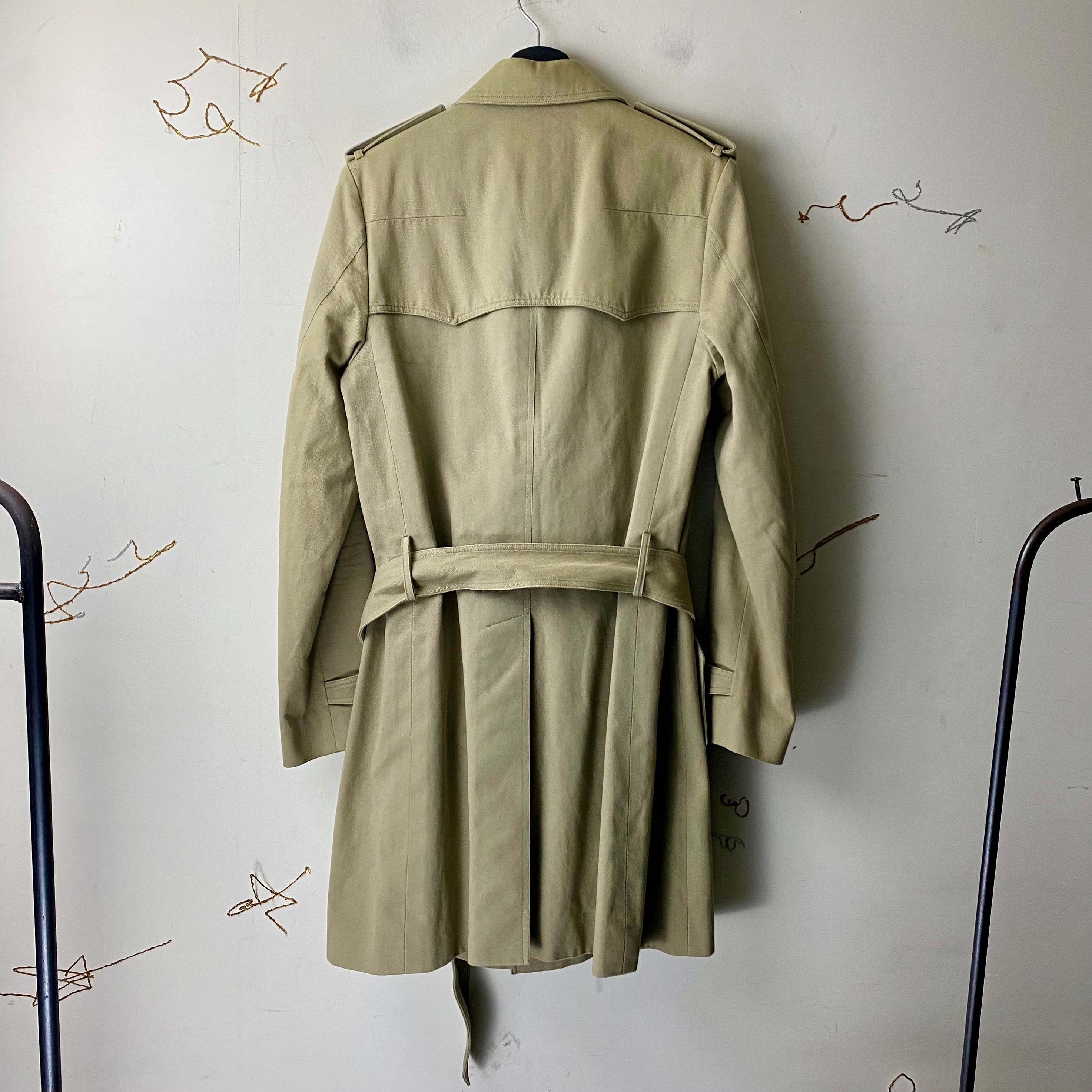 2006AW DIOR HOMME cotton trench coat | NOIR ONLINE