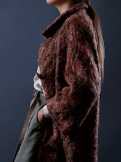 1960's Horrockses / Wool Mohair Tweed Coat