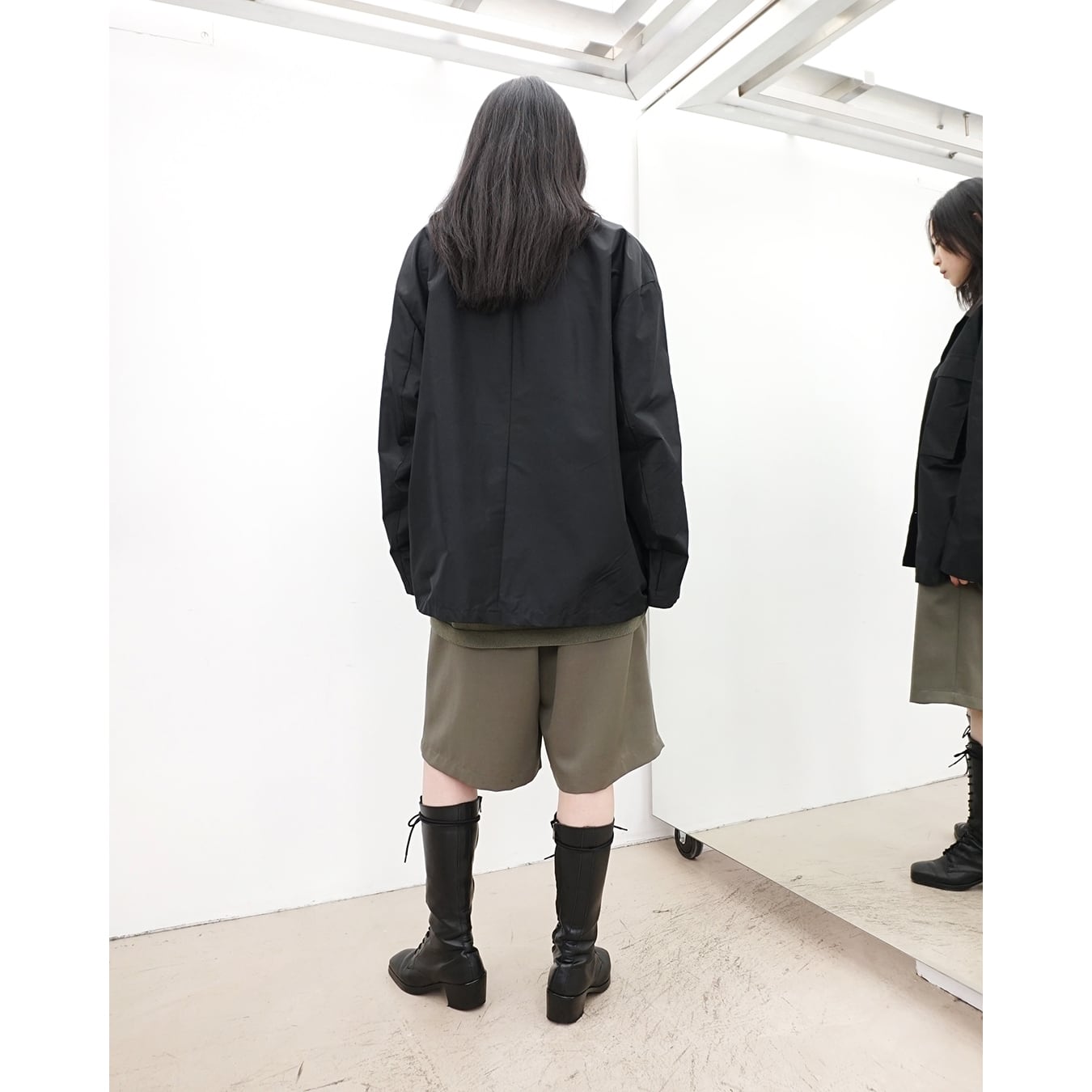 Blanc YM ブラン ワイエム 23AW カルゼロング タックパンツ BL-23A-KLP ブルーブラック S Blanc YM] (ブランワイエム) BL-23A-SSUJ Silk Shantung Utility JKT