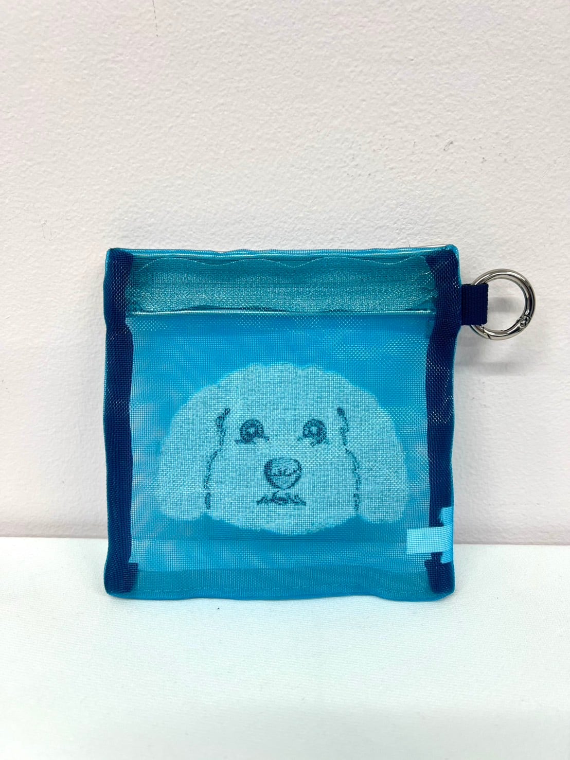 ネイビー メッシュポーチ刺繍デザイン ハイジ 舟型メッシュポーチ HEMP-241375(ネイビー): FEILER
