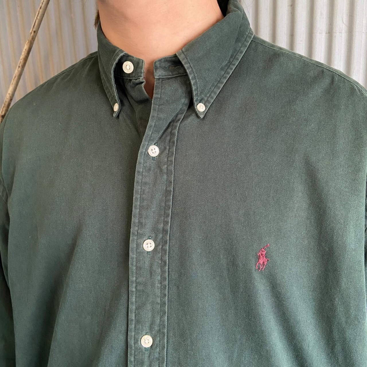 Ralph Lauren ラルフローレン ボタンダウンシャツ メンズXL相当 古着 