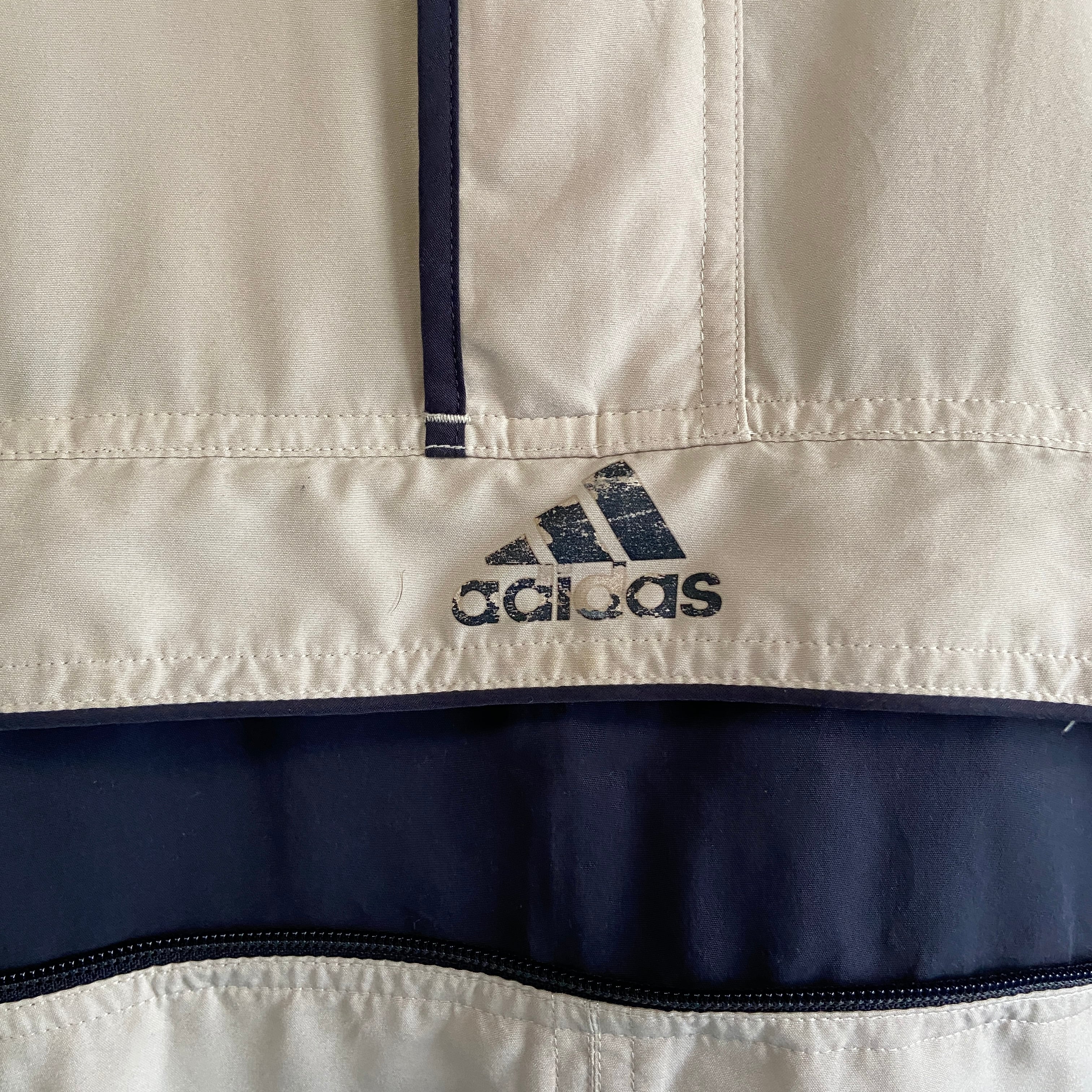 00年代 adidas アディダス 2WAY ハーフジップ ウォームアッププル