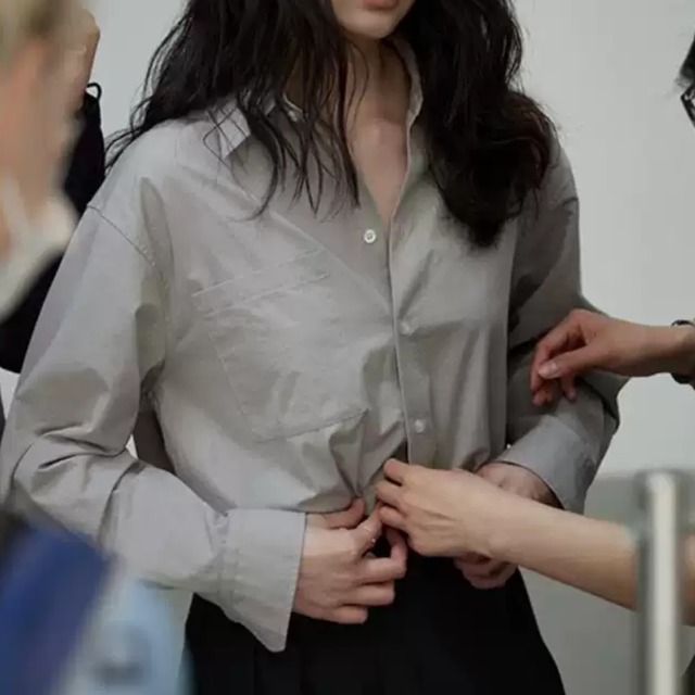 【カジュアルルーズワークシャツ】P00155