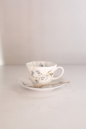 vintage cup & saucer Queens Rosina Harebell
