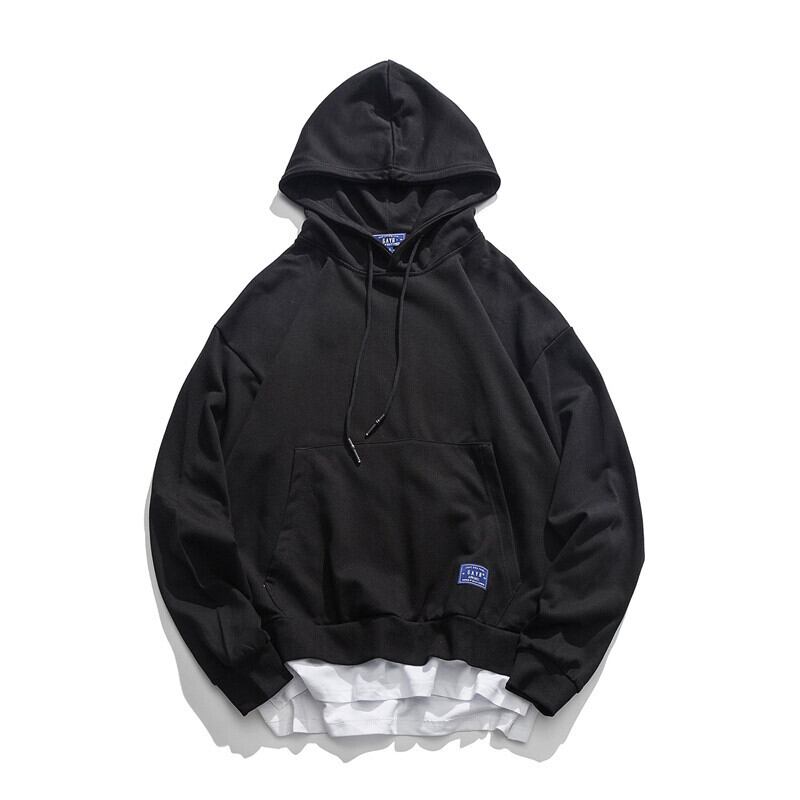 Yidaoヴィンテージ秋ニューユースフード付きプルオーバーセーターメンズトレンドカラーマッチングフェイクツーピースパーカーメンズ-アリババ オータム 秋物 ビンテージ hip6-161151835371674