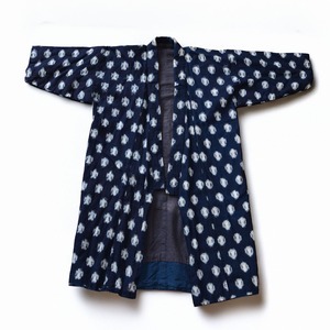 藍染 絣 木綿 子供着物 古布｜昭和初期〜中期 ジャパンヴィンテージ｜着用・ハンドメイド・リメイク素材にお勧め