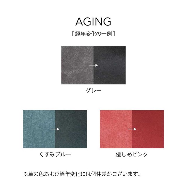 【限定色】めっちゃ入る 三つ折り財布【グレー×優しめピンク】Smoky+（受注生産品）