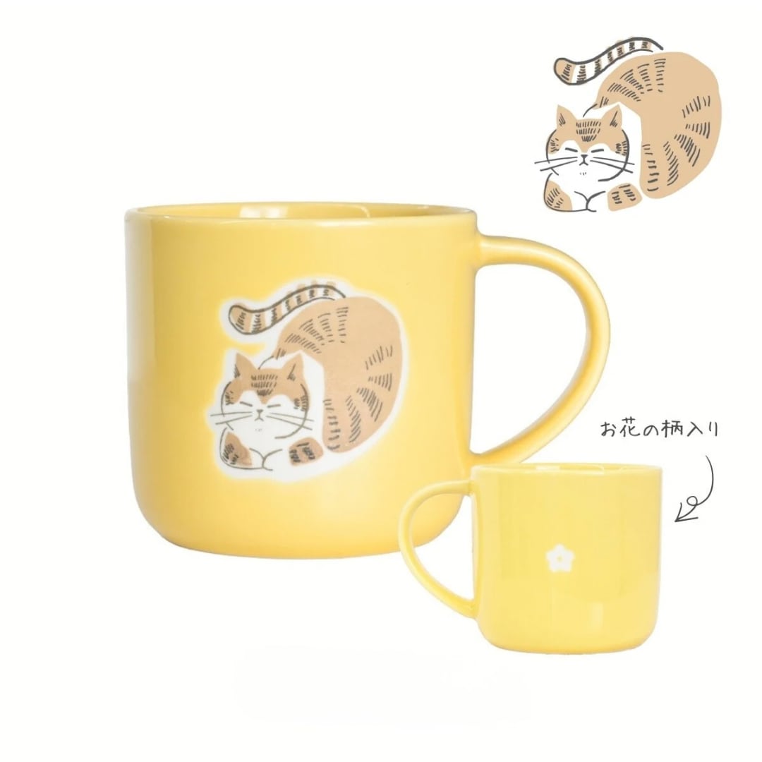 マグカップ｜Mai NEKO 猫雑貨 猫モチーフ 猫柄 猫グッズ おうち時間 プレゼント プチギフト 贈り物 猫好きさんへプレゼント