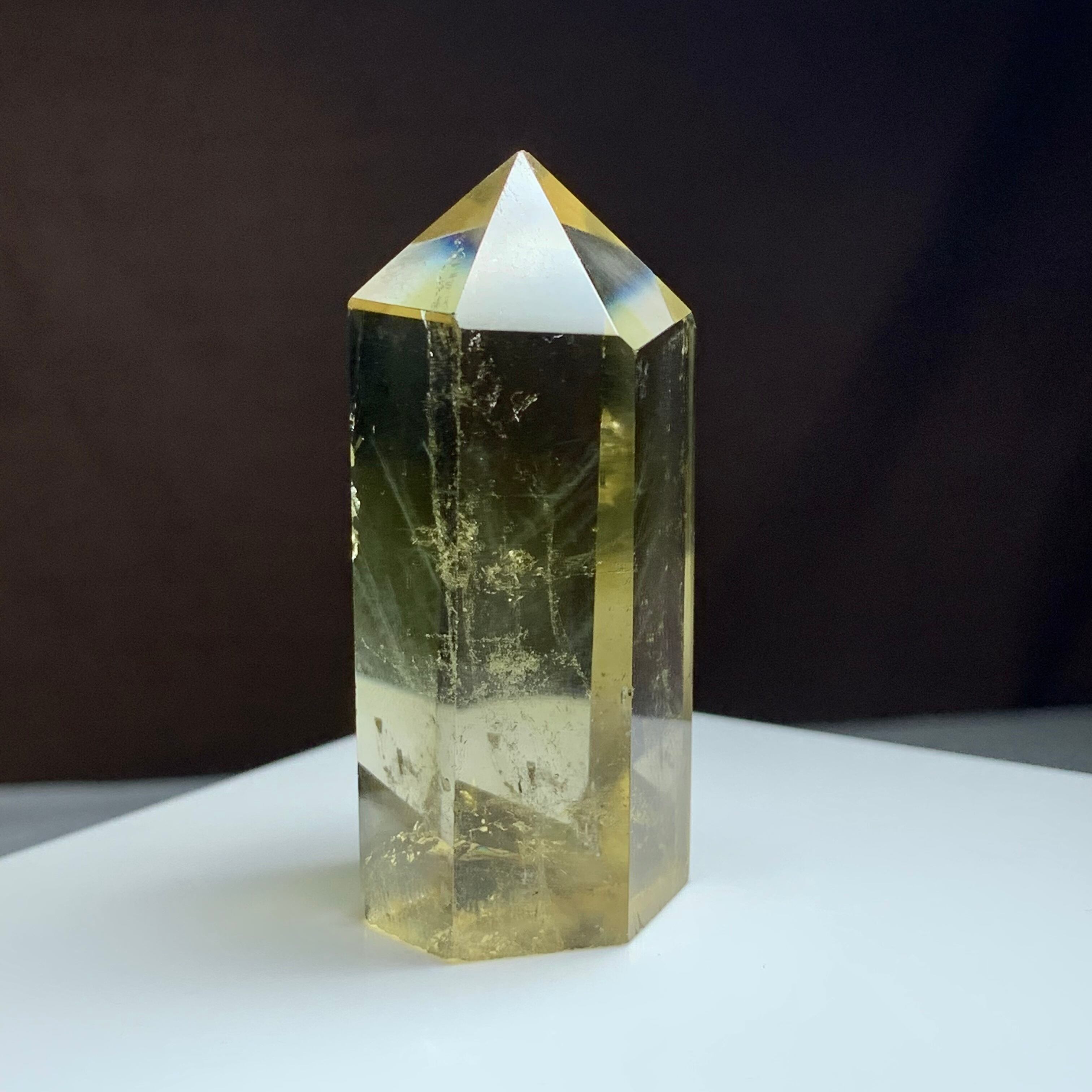 虹あり☆エンジェルラダーシトリンポイント 入手困難！希少レア！エンジェルラダーシトリン ポイント