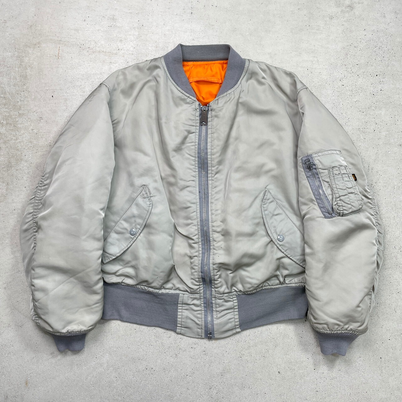 90年代 USA製 ALPHA MA-1 ミリタリー フライトジャケット 民間品 