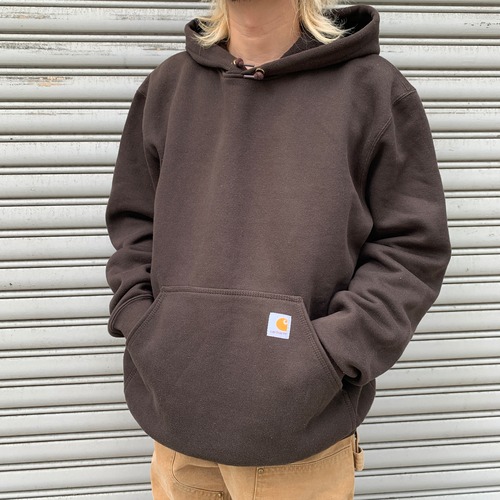 carhartt カーハート　スウェットパーカー　フーディ　ブラウン　L