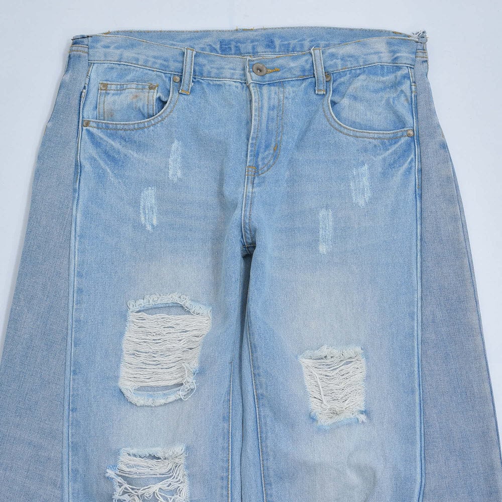 リメイク デニム ショーツ 古着 再構築 Remake 再構築 ワイド