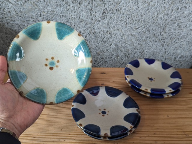 やちむん　皿5寸（チチチャン）　|　ノモ陶器製作所