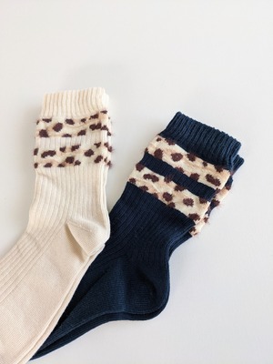 Fomife Lepard line socks / Bellerose