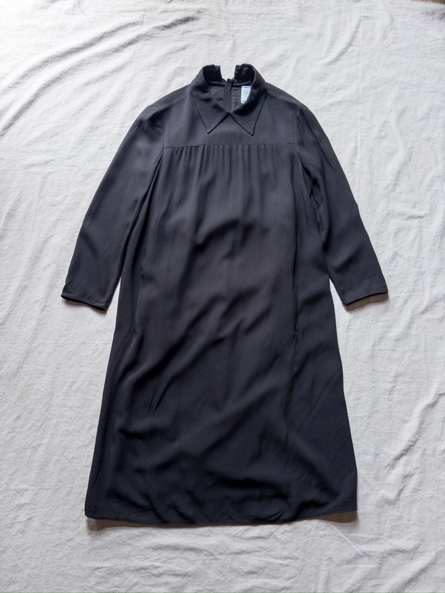 "PRADA" Gathered Onepiece Dress