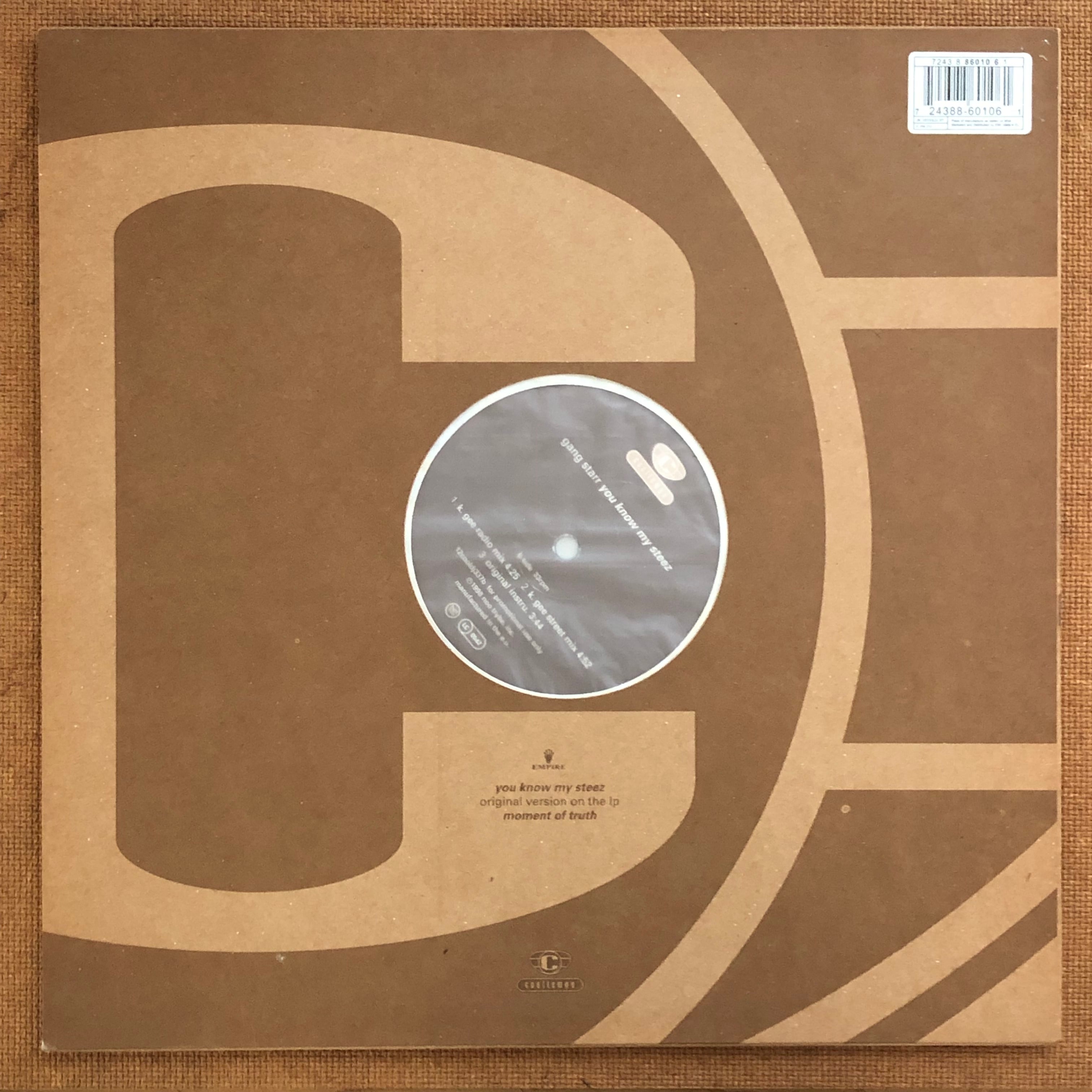 人気盤☆GANG STARR YOU KNOW MY STEEZ レコード 激レア BASI