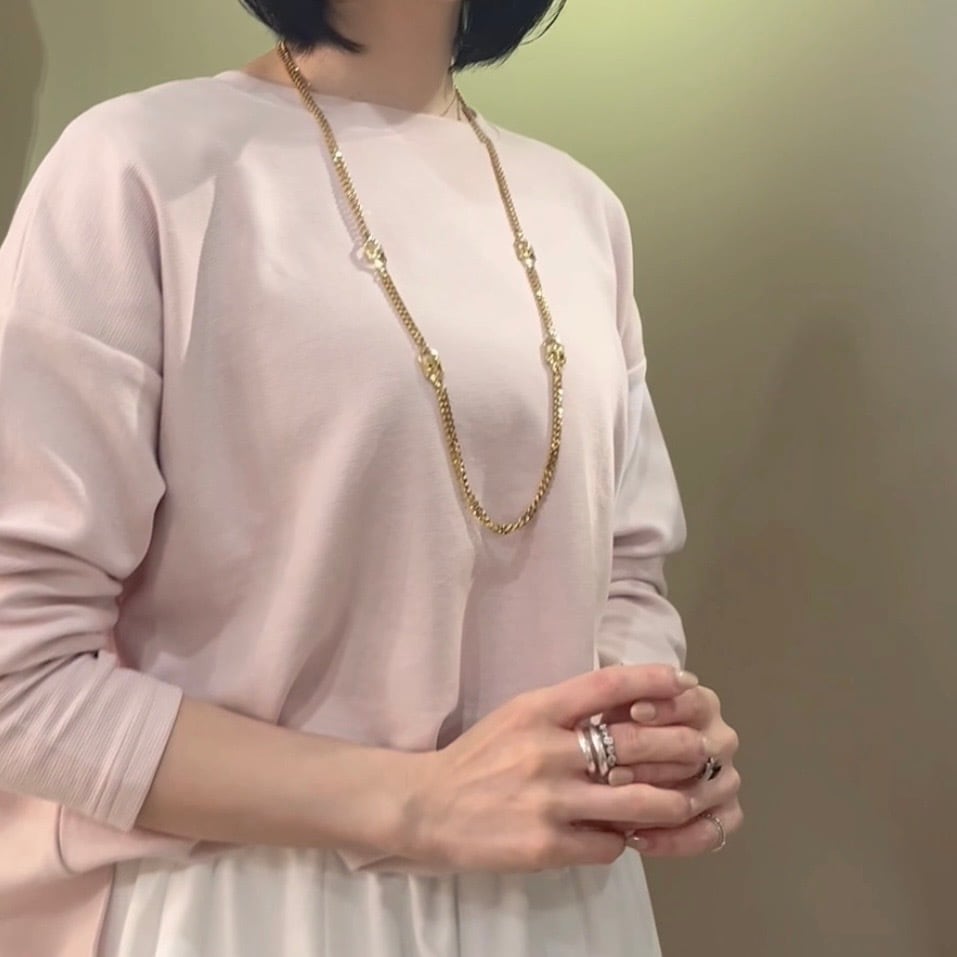 2834-2 極美品✨　Dior　ロングネックレス　喜平　CD ロゴ　希少　刻印 極美品 Dior ネックレス CD ロゴ ラインストーン 希少 刻印 1149