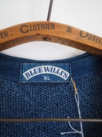 1990’s DENMARK BLUE WILLIS Indigo Cotton Knit Vest／XL