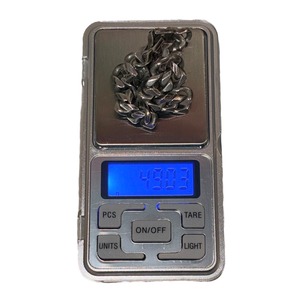 vintage heavy gauge silver flat link chain bracelet