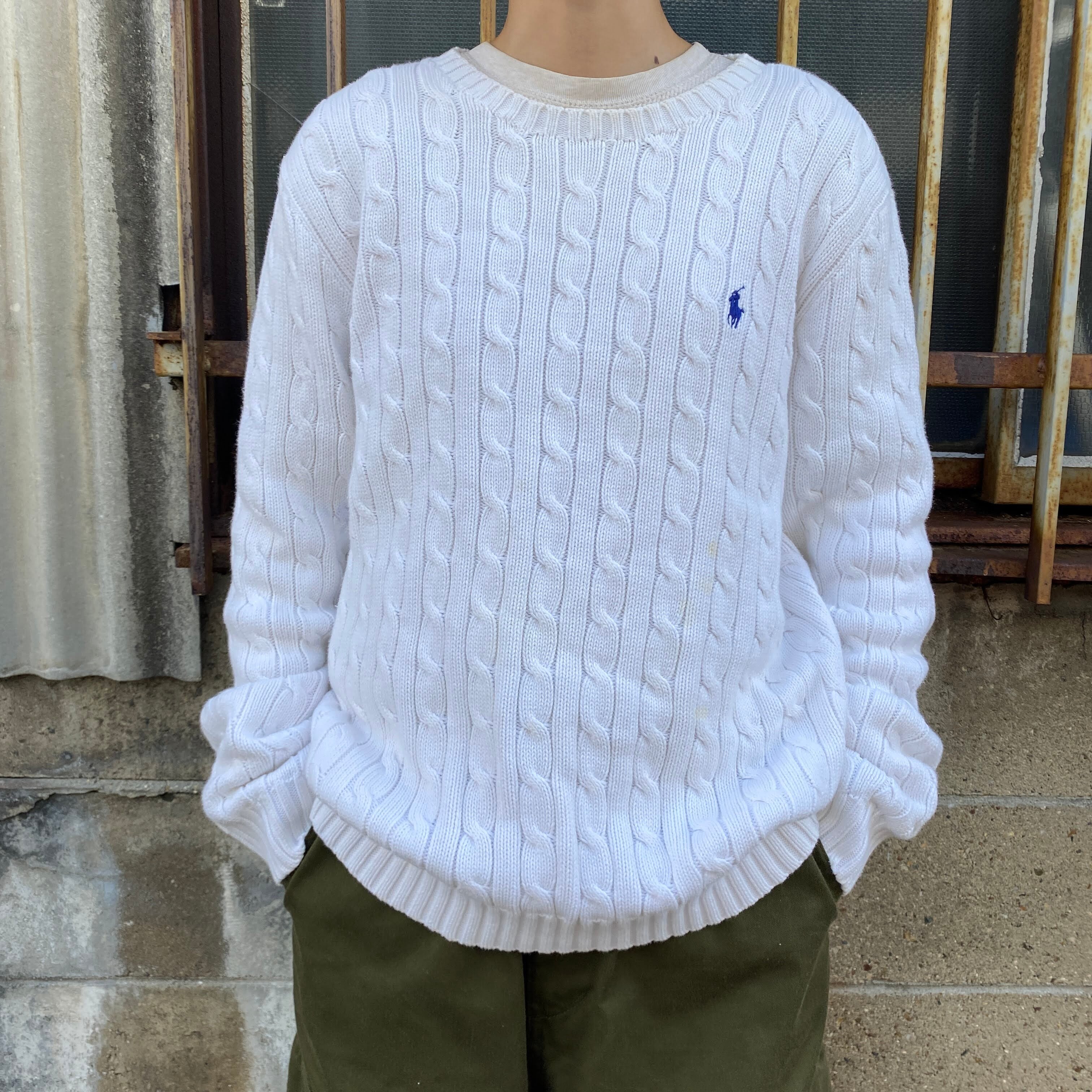 Ralph Lauren ラルフローレン ケーブルニット コットンニットセーター 