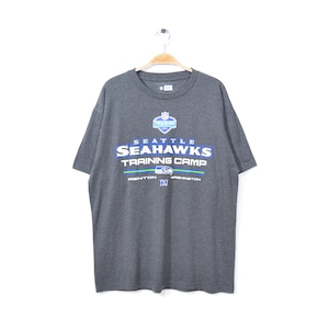 NFL シアトルシーホークス Tシャツ 灰色 チャコール SEATTLE SEAHAWKS NFL TEAM APPAREL アメフト アメリカンフットボール メンズL 古着 @BZ0018