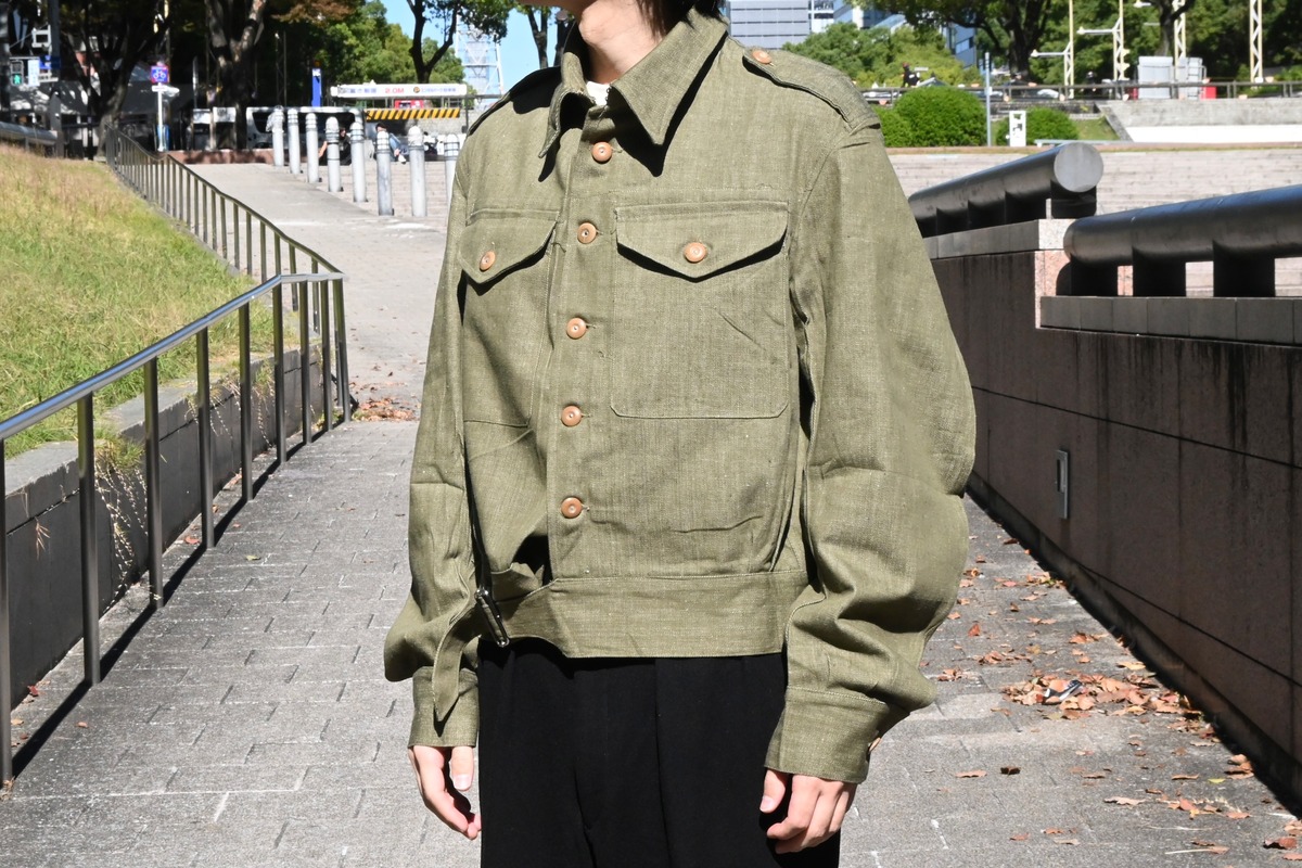 イギリス軍 60s JACKET OVERALL GREEN サイズ2 50