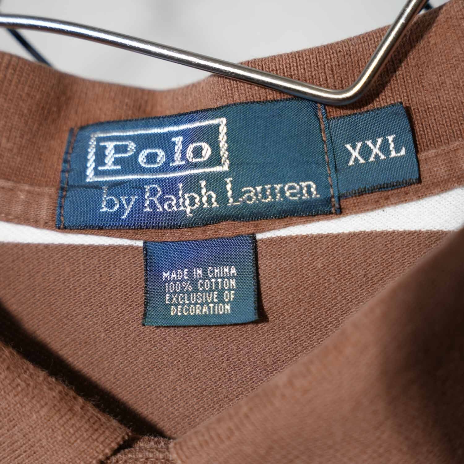 90s POLO by RALPH LAUREN ラルフローレン ボーダー 半袖 ポロシャツ