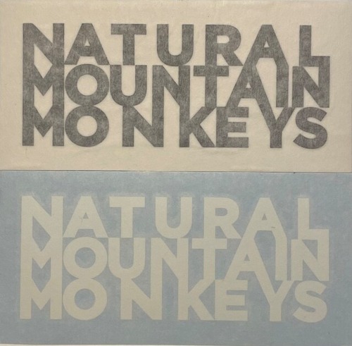 【NATURAL MOUNTAIN MONKEYS】CUT-OUT STICKER