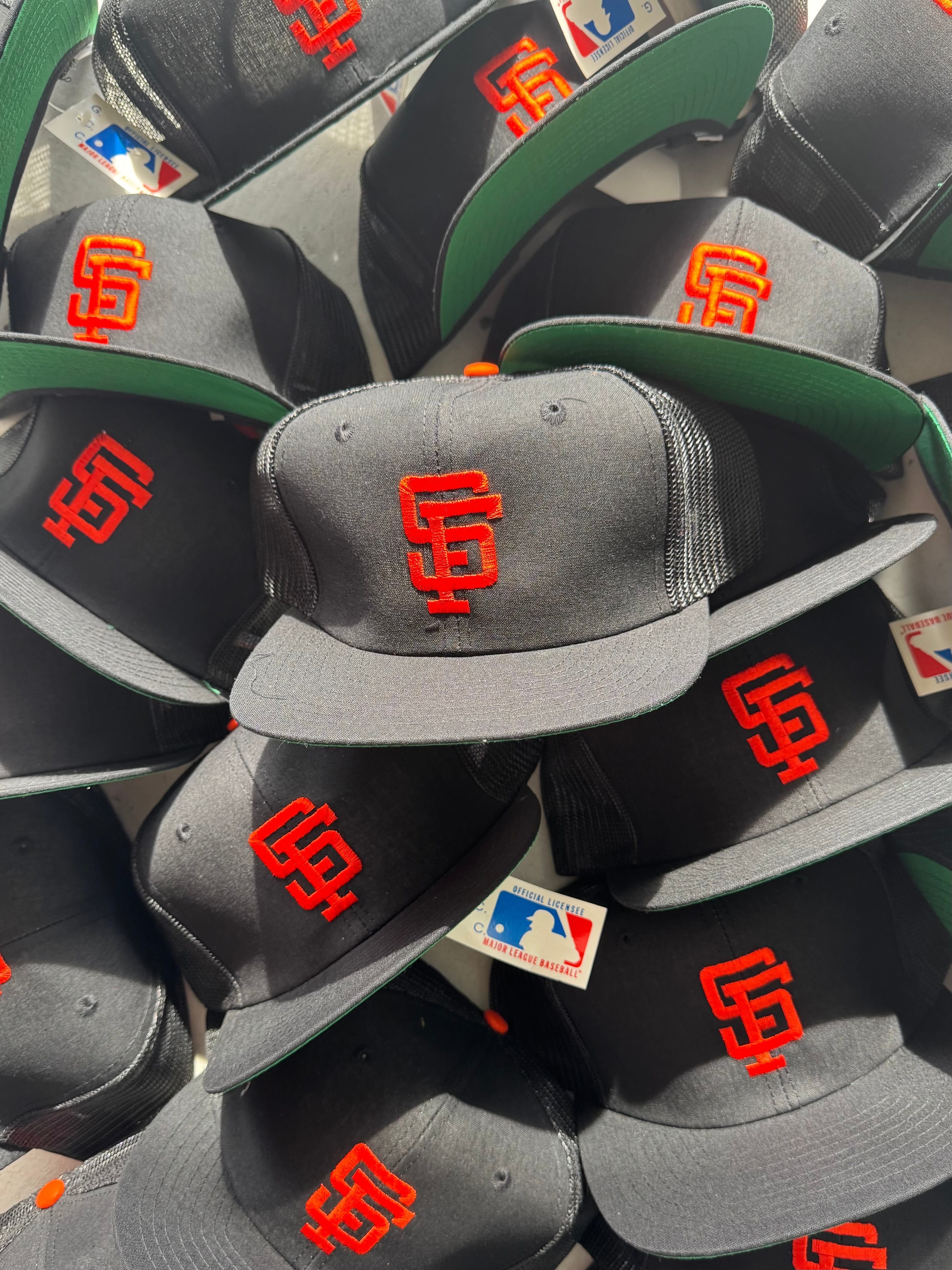 1980's MLB SF Giants Snapback Baseball Mesh Cap | PAY ID