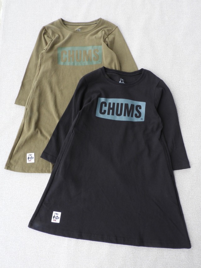 CHUMS【Logo L/S Tee Dress】Kids