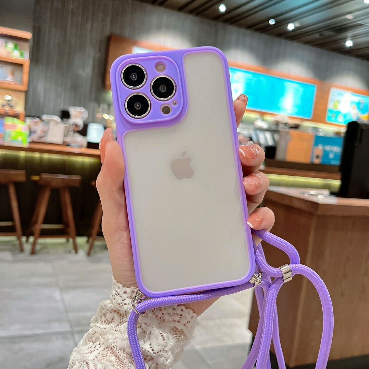 iPhone13 ケース クリアケース ストラップ付き iPhone12 ケース オシャレ iPhone11 Pro ケース iPhone13 Pro ケース 耐衝撃 韓国 かわいい 透明 アイフォン13 カバー カメラ保護 指紋防止